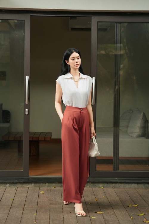 Sixdo Brick Woven Loose Pants